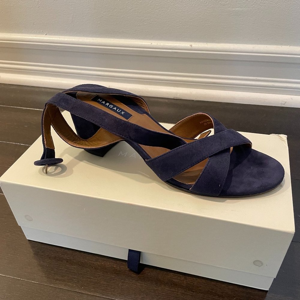 Margaux City Sandal, 39.5 in Midnight Blue